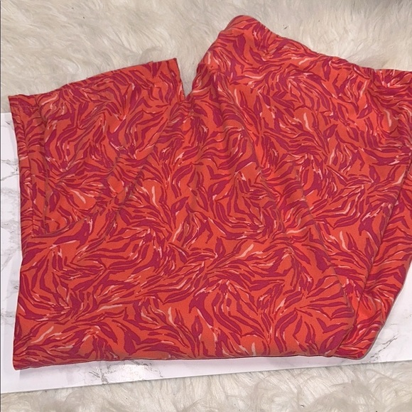 Terra & Sky Red Patterned Pants size 4X - Picture 1 of 3
